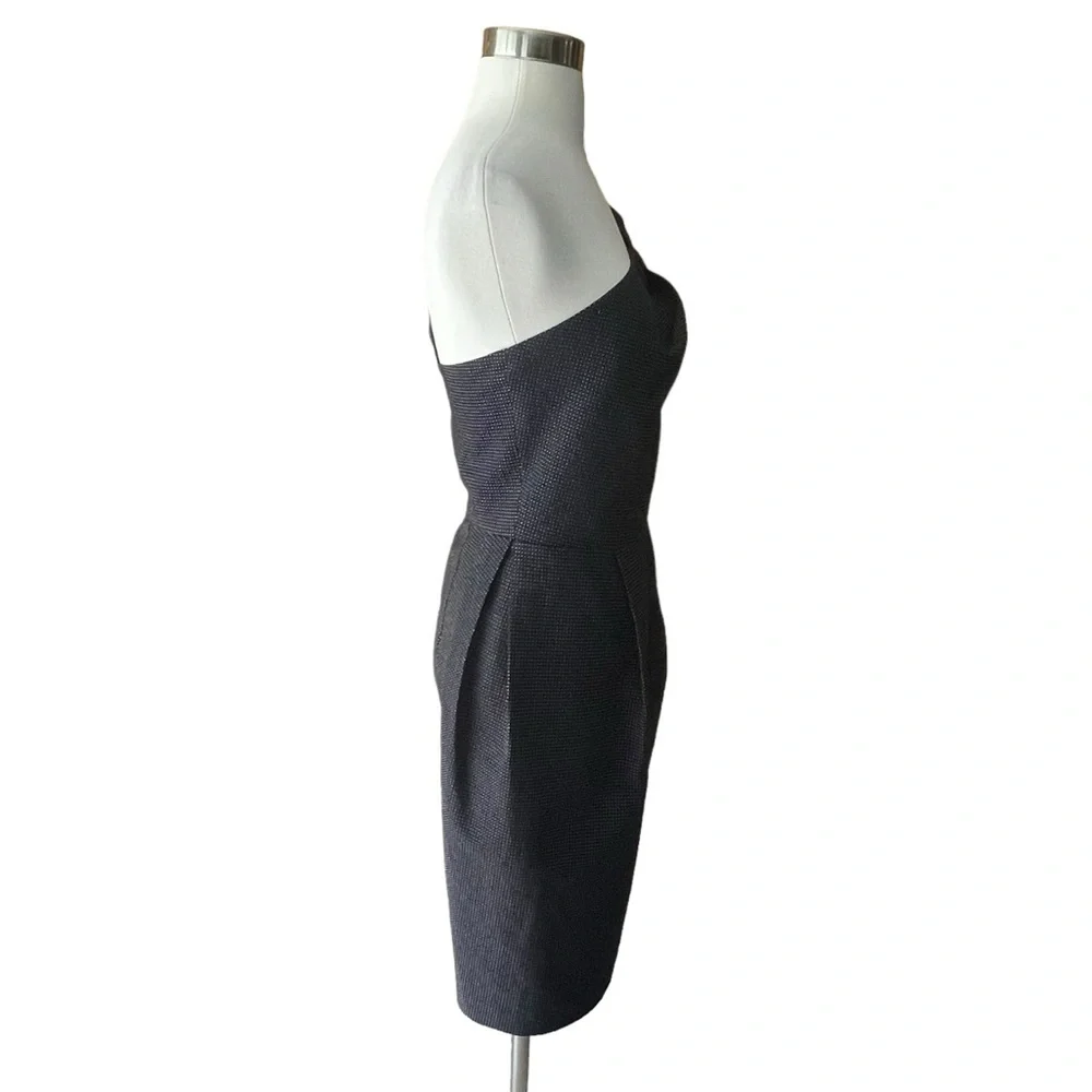 Amaya Arzuaga | Spanish Designer one shoulder black cocktail dress women XS EU38 - Picture 5 of 16